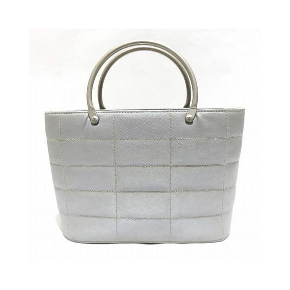 Pre Loved Chanel Choco Bar Print Canvas Handbag - AB Condition - Picture 2 of 9